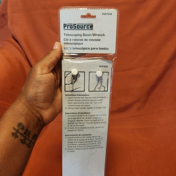 ProSource Telescopic Extendable Wrench For Basin Sink Plumbing 10"-16" Open Box - Picture 4 of 6